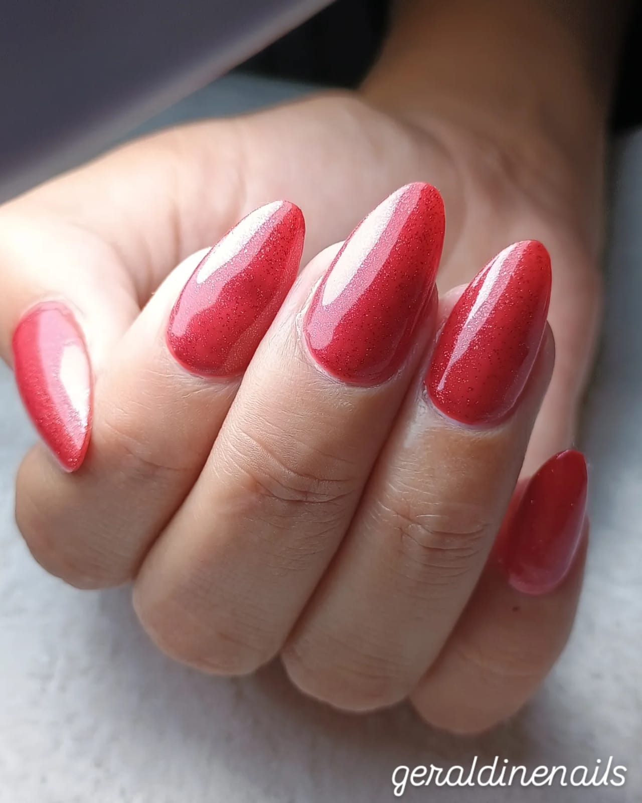 Uñas con efecto mármol