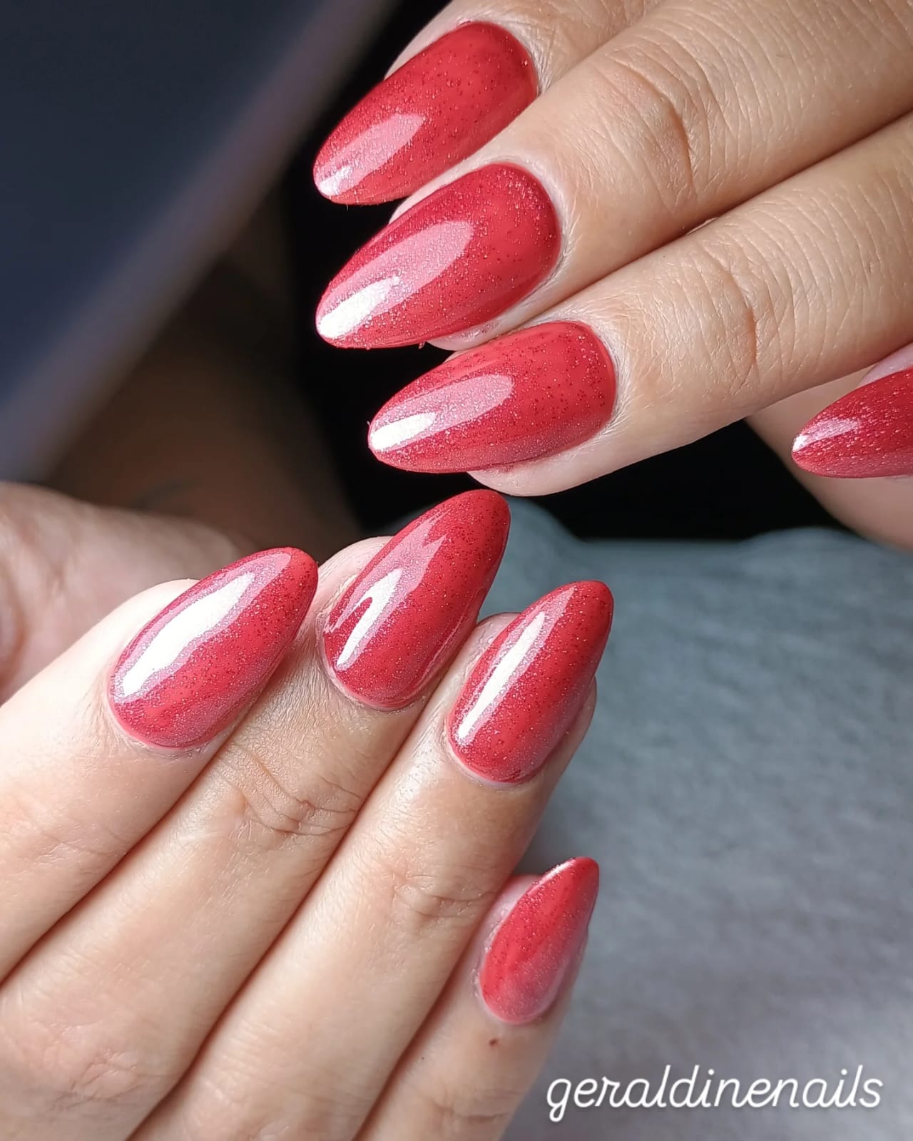 Uñas con efecto mármol