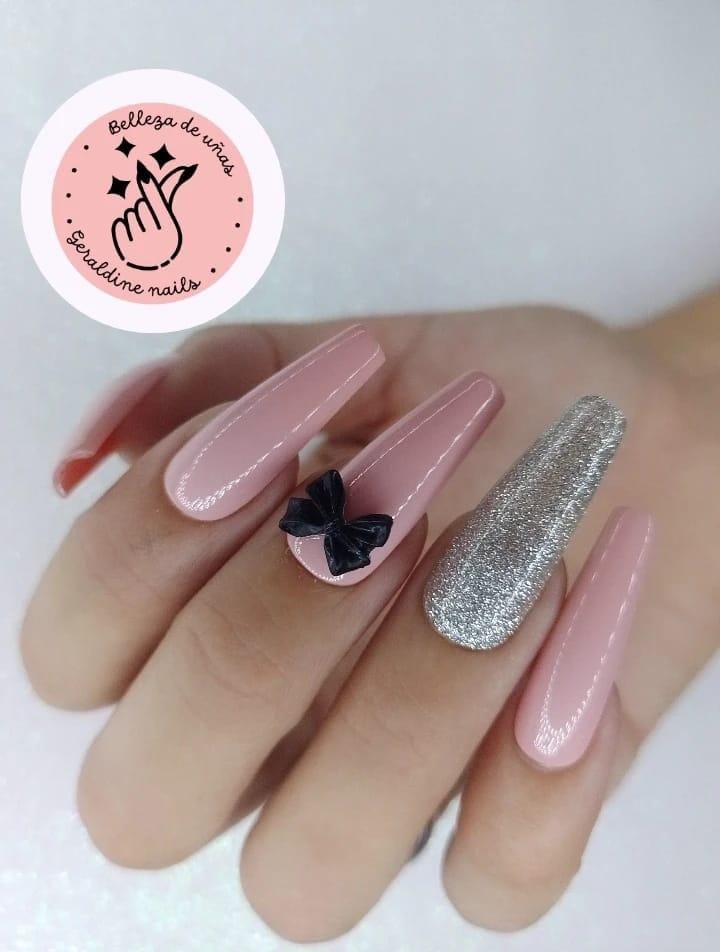Uñas con efecto mármol
