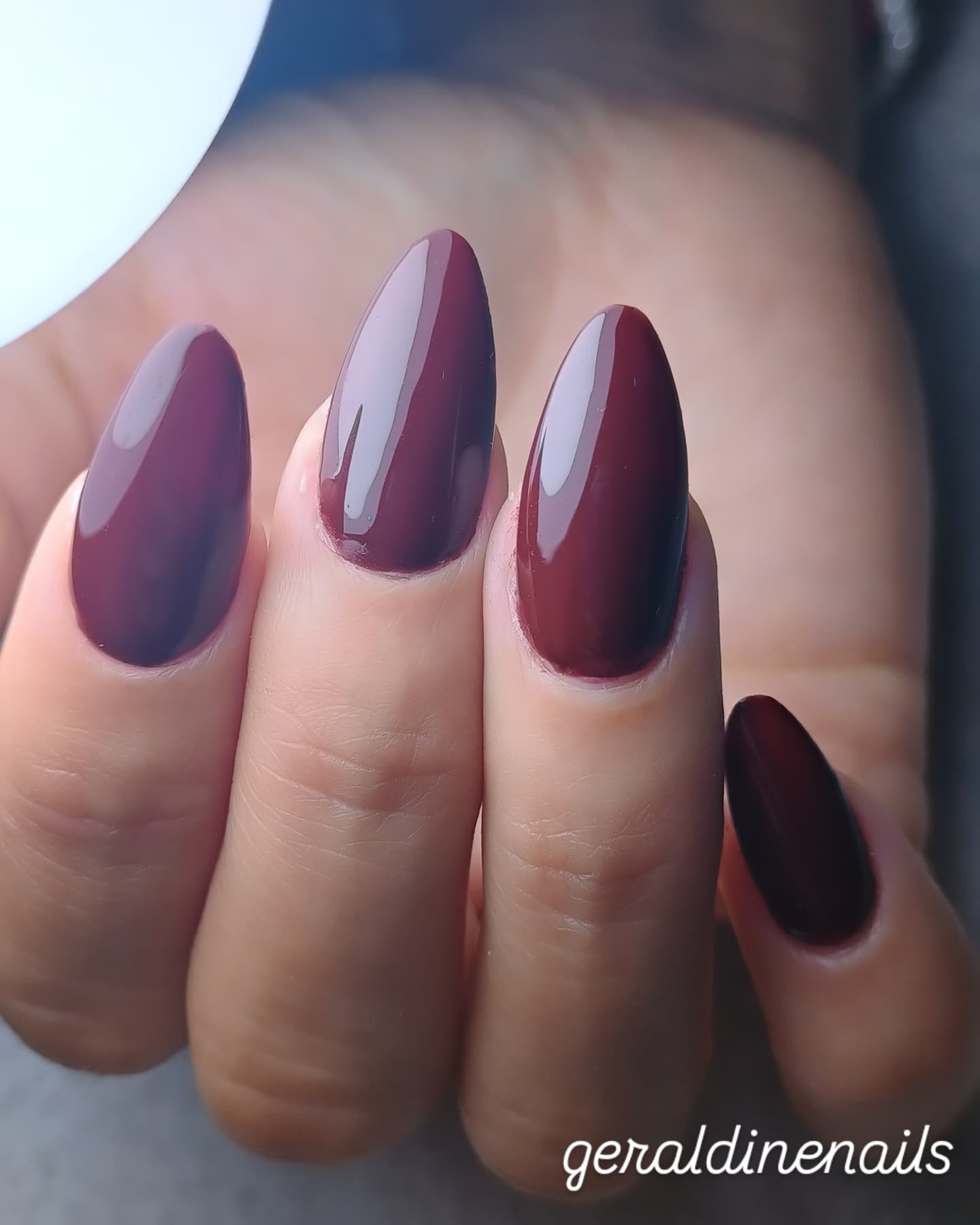 Uñas con efecto mármol